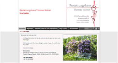 Desktop Screenshot of bestattungshaus-thomas-weber.de